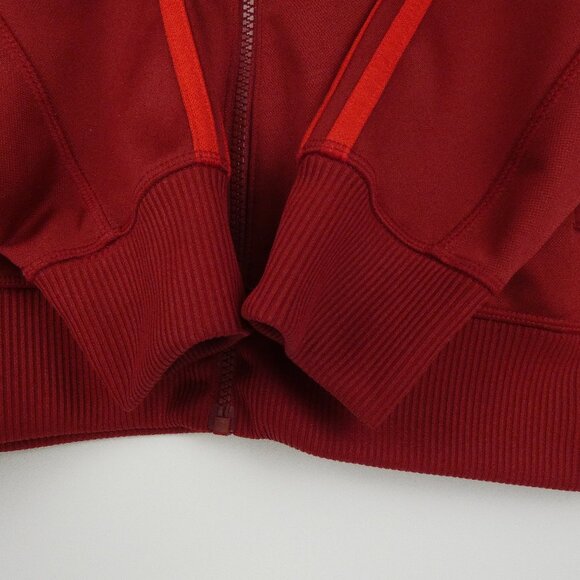 Adidas Jacket FC Bayern Munchen Soccer Mens S Red Full Zip Embroidered Rare - Picture 7 of 16